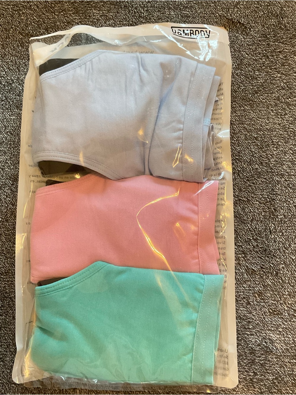 3-Pack Women’s Bamboo Briefs in Light Blue, Pink & Mint Period Leak Panties
